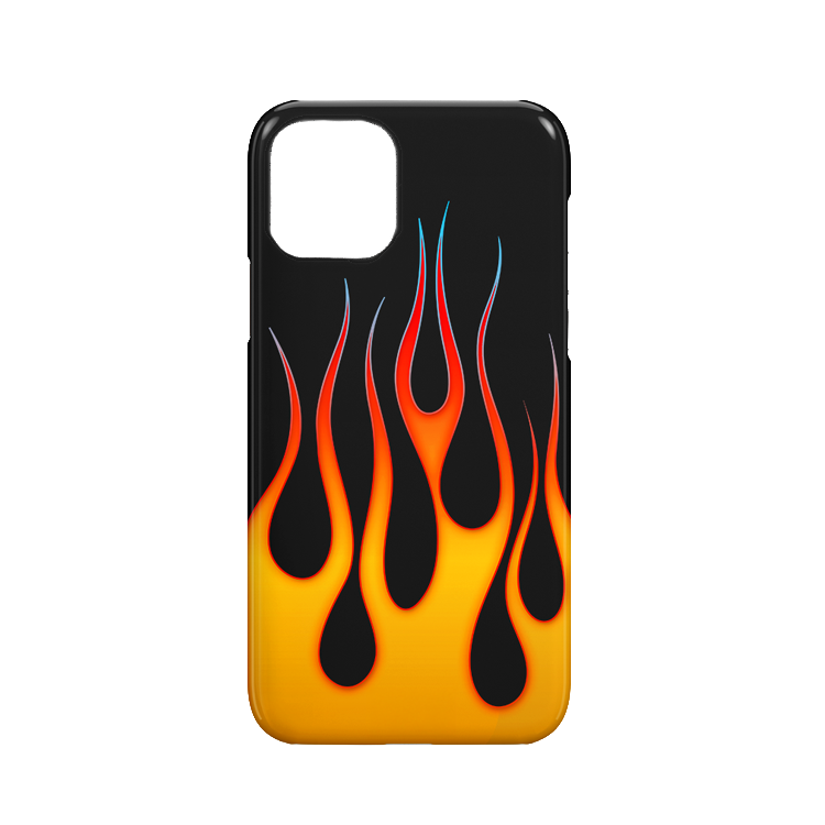 BURNING FLAME RED - GLOSSY HARD CASE